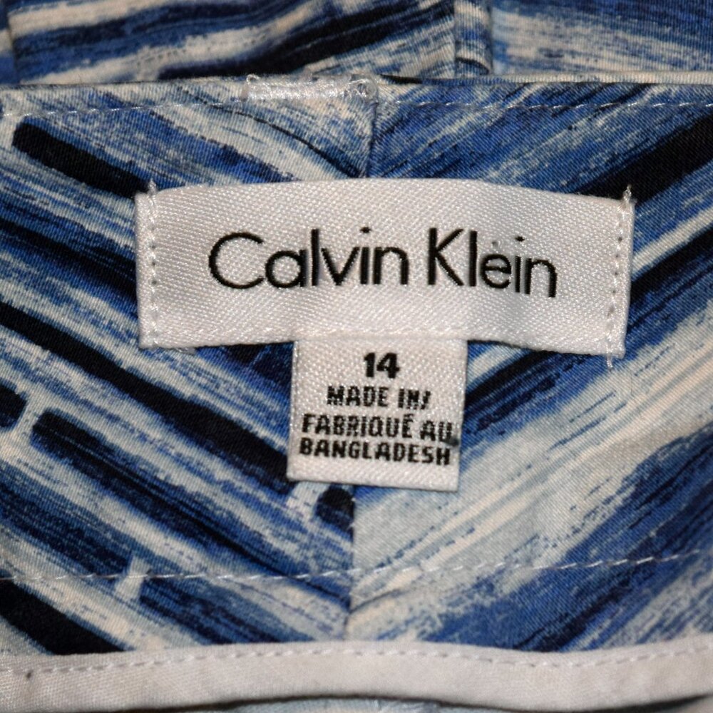 Calvin Klein Blue/ White/ Black Shorts size 14 - Picture 3 of 7
